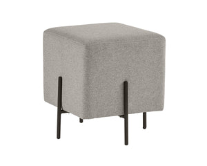 Sunpan Heston Square Upholstered Ottoman with Steel Frame for Modern Living Spaces 104718