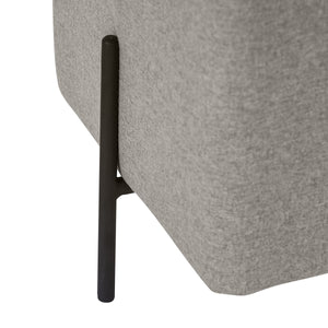 Sunpan Heston Square Upholstered Ottoman with Steel Frame for Modern Living Spaces 104718