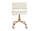 Davis Office Chair - Champagne Gold - Castillo Cream 104727 Sunpan