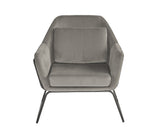 Watts Lounge Chair - Black - Antonio Charcoal 104728 Sunpan