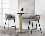 Griffin Counter Stool - November Grey / Bravo Cognac 104740 Sunpan