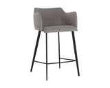 Griffin Counter Stool - November Grey / Bravo Cognac 104740 Sunpan