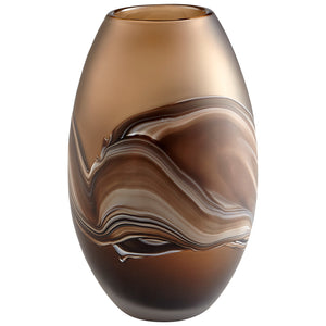 Nina Vase Amber Swirl 10479 Cyan Design