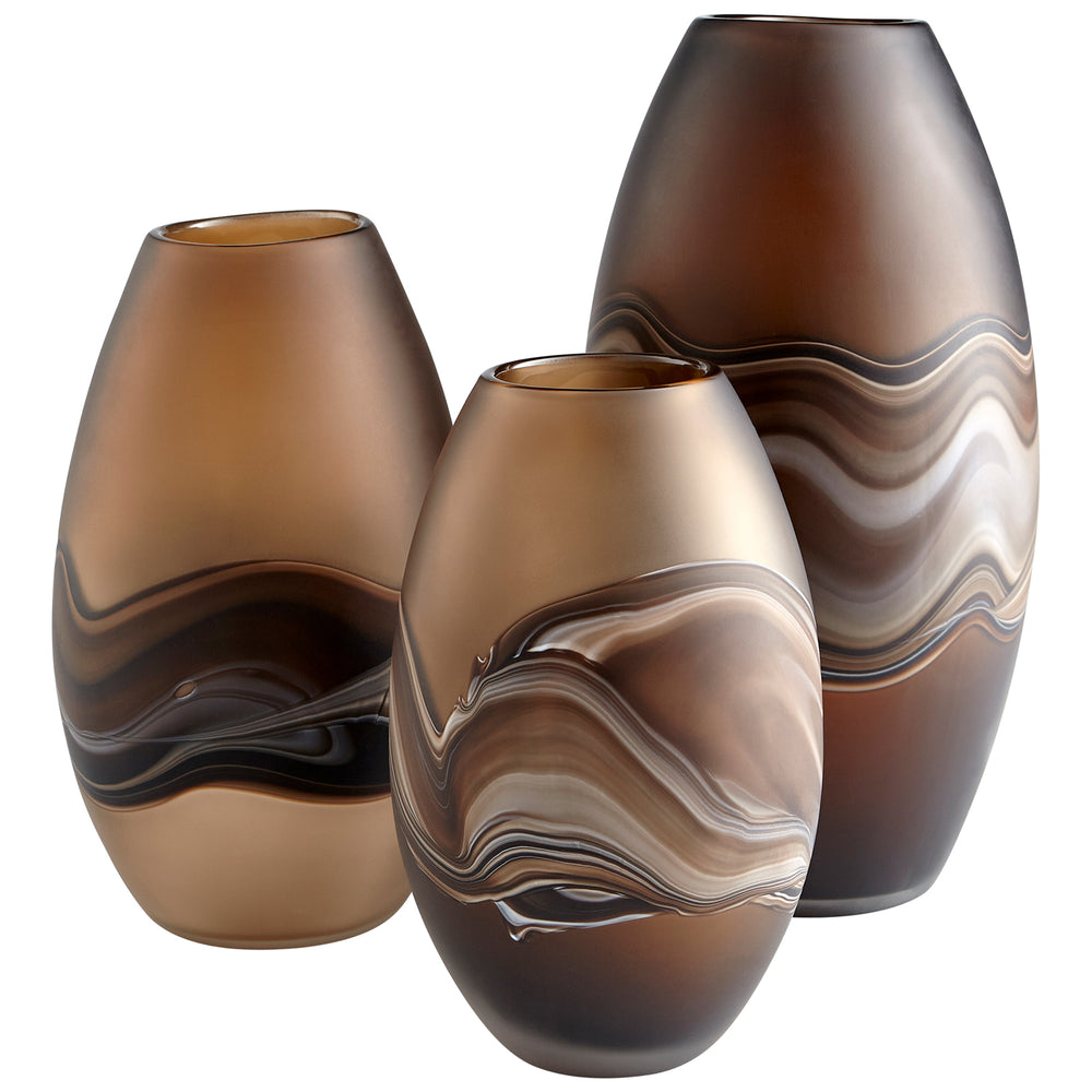 Nina Vase Amber Swirl 10479 Cyan Design