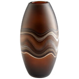 Nina Vase Amber Swirl 10481 Cyan Design