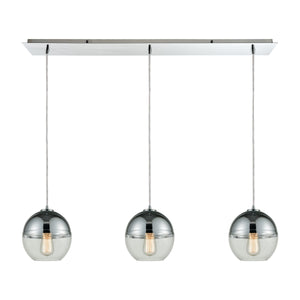 Revelo 36'' Wide 3-Light Linear Pendant - Polished Chrome 10492/3LP Elk Lighting