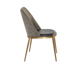 Dover Dining Chair - Bravo Portabella / Sparrow Grey 104920 Sunpan