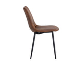 Drew Dining Chair - Black - Bravo Cognac 104963 Sunpan