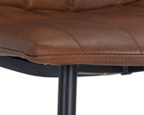 Drew Dining Chair - Black - Bravo Cognac 104963 Sunpan