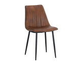 Drew Dining Chair - Black - Bravo Cognac 104963 Sunpan