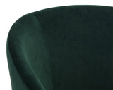 Thatcher Dining Armchair - Black - Deep Green Sky 104965 Sunpan