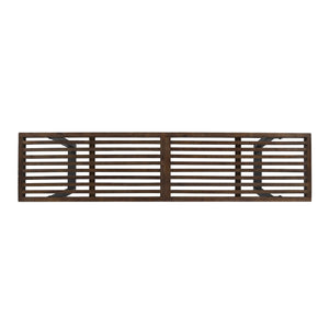 English Elm Joa Acacia Wood Outdoor Dining Bench with Iron Legs Seats Three Modern Patio 63351.00BDBRNMP1