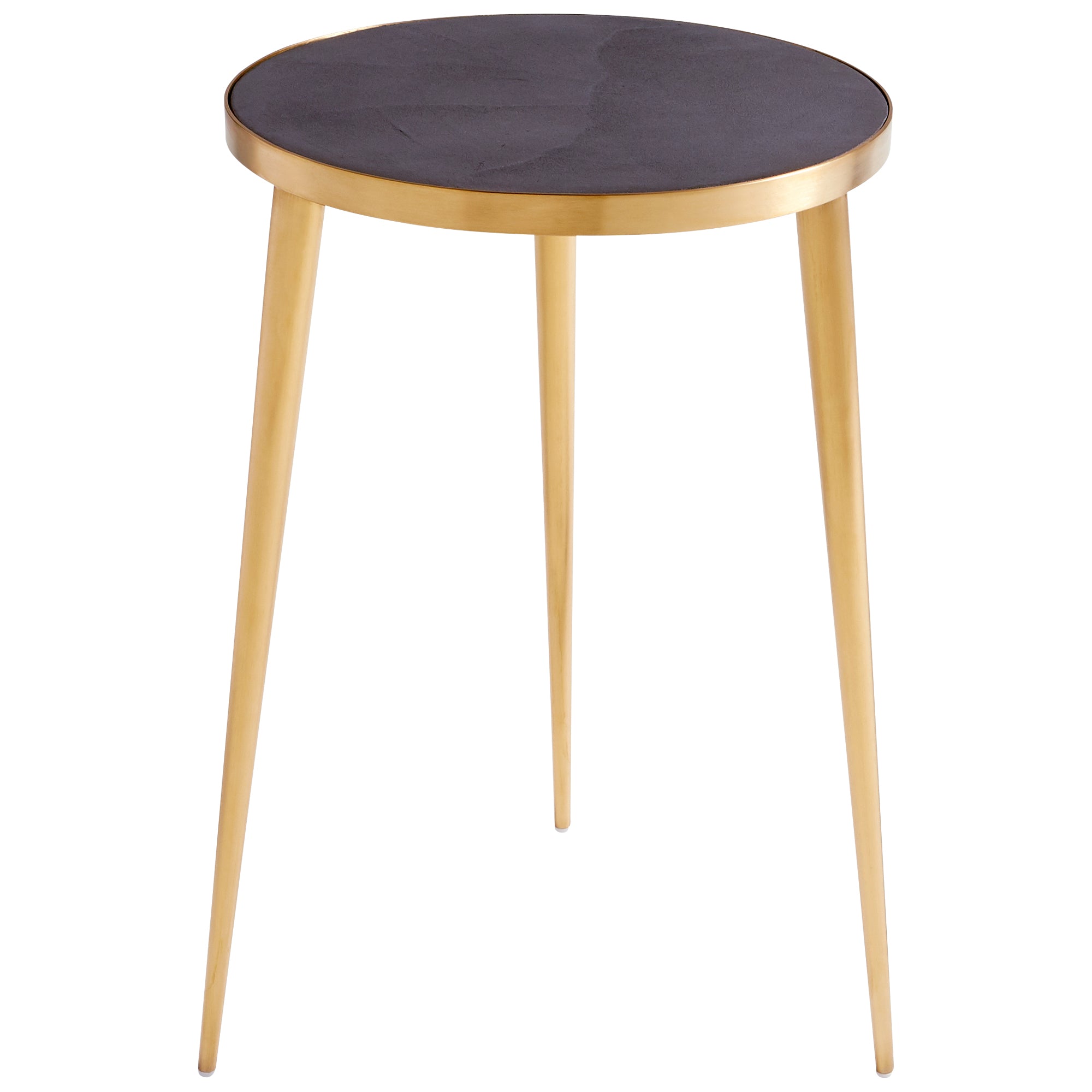 Bremen Gold-Finished Side Table