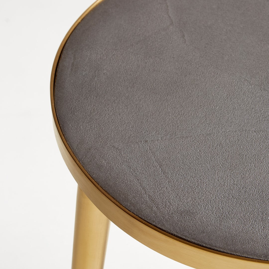 Bremen Gold-Finished Side Table - Thumbnail 3