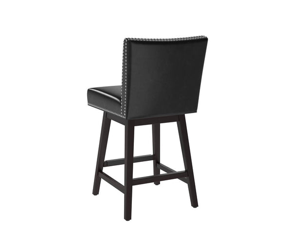 Vintage Swivel Counter Stool - Coal Black 105069 Sunpan