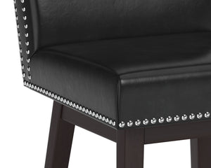 Vintage Swivel Counter Stool - Coal Black 105069 Sunpan