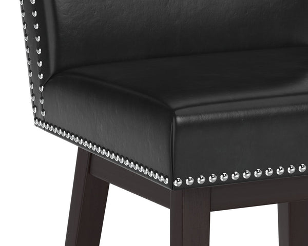 Vintage Swivel Counter Stool - Coal Black 105069 Sunpan