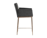 Gesa Counter Stool - Polo Club Kohl Grey 105169 Sunpan