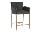 Gesa Counter Stool - Polo Club Kohl Grey 105169 Sunpan