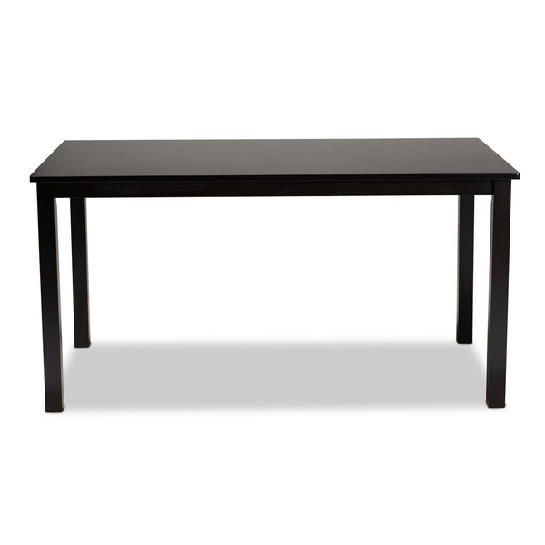 Baxton Studio Baxton Studio Eveline Modern Rectangular Dining Table for Six - Stylish Wood Centerpiece for Home Espresso RH7008T-Dark Brown-DT