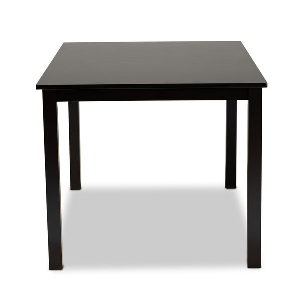 Baxton Studio Baxton Studio Eveline Modern Rectangular Dining Table for Six - Stylish Wood Centerpiece for Home Espresso RH7008T-Dark Brown-DT