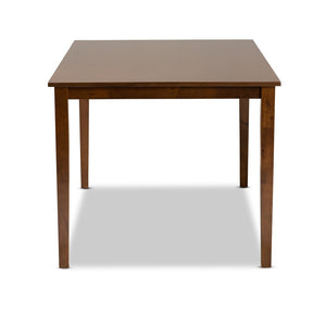 Baxton Studio Baxton Studio Eveline Modern Rectangular Dining Table for Six - Stylish Wood Centerpiece for Home Walnut RH7008T-Walnut-DT