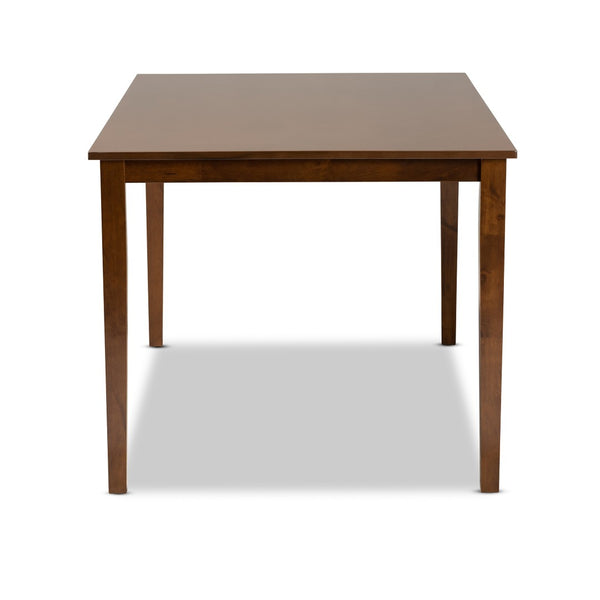 Baxton Studio Baxton Studio Eveline Modern Rectangular Dining Table for Six - Stylish Wood Centerpiece for Home Walnut RH7008T-Walnut-DT