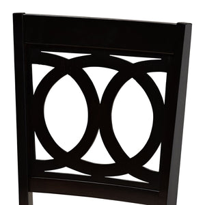 Baxton Studio Baxton Studio Modern 2-Piece Dining Chair Set in Espresso Brown for Elegant Comfort and Style Lenoir Sand RH315C-Sand/Dark Brown-DC-2PK