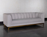 Parker Sofa - Zenith Soft Grey 105231 Sunpan