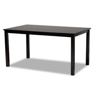 Baxton Studio Baxton Studio Modern 7-Piece Dining Set with Espresso Wood Finish and Comfortable Sand Upholstery Lenoir Grey 7-Piece RH315C-Grey/Dark Brown-7PC Dining Set