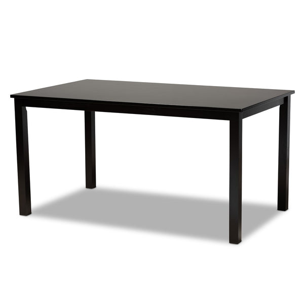 Baxton Studio Baxton Studio Modern 7-Piece Dining Set with Espresso Wood Finish and Comfortable Sand Upholstery Lenoir Grey 7-Piece RH315C-Grey/Dark Brown-7PC Dining Set