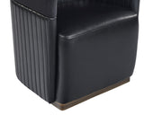 Genval Wheeled Lounge Chair - Abbington Black / Cantina Black 105246 Sunpan