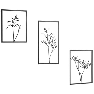 Arbre Trois Wall Decor Graphite 10526 Cyan Design