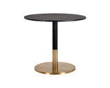 Massie Bistro Table - Black Marble - 35.5" 105315 Sunpan