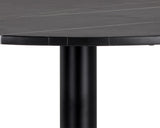 Massie Bistro Table - Black Marble - 35.5" 105315 Sunpan