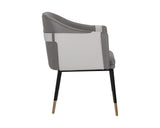 Carter Dining Armchair - Napa Taupe / Napa Stone 105324 Sunpan