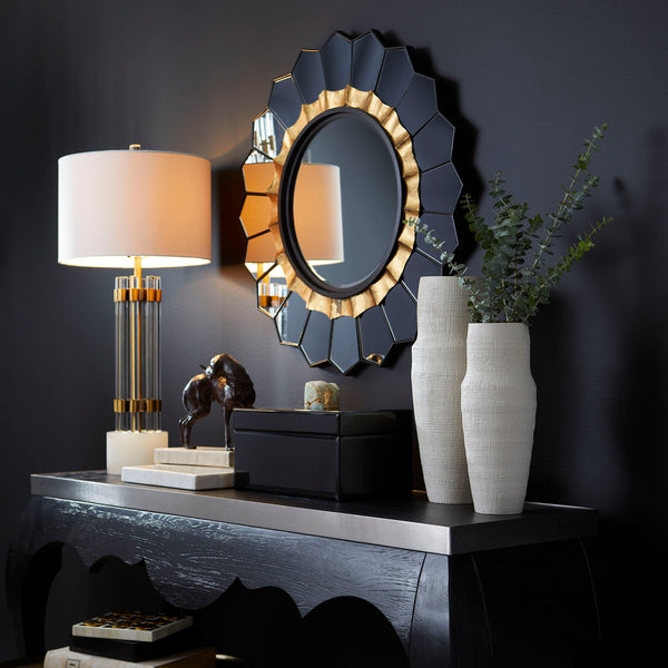 Marbled Dreams Vase Olive Glaze 10534 Cyan Design