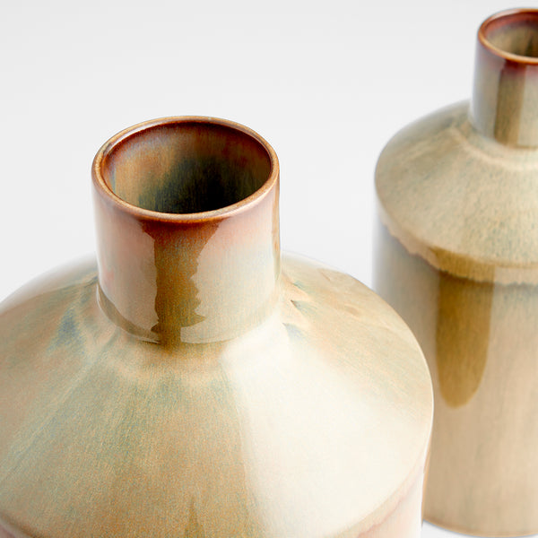 Marbled Dreams Vase Olive Glaze 10535 Cyan Design