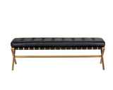 Kenji Bench - Small - Gold - Bravo Black 105363 Sunpan