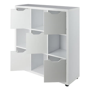 Winsome Wood Julian 3x3 Storage Cabinet - Stylish White Organizer With 9 Compartments For Home & Crafts White Composite Wood 10538-winsome-wood