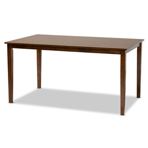 Baxton Studio Baxton Studio 7-Piece Dining Set: Modern Grey Upholstered Chairs & Walnut Table for Elegant Dining RH330C-Grey/Walnut-DC-7PC Dining Set