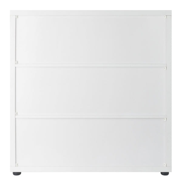 Winsome Wood Julia 3x3 Storage Cabinet Set With Baskets - Stylish, Versatile, And Perfect For Organizing Clutter White Composite Wood 10541-winsome-wood