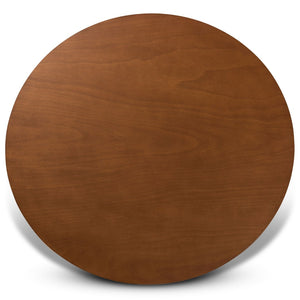 Baxton Studio Baxton Studio Jessie Modern 7-Piece Dining Set with Grey Fabric Chairs & Walnut Round Table, Chic Style Jessie-Grey/Walnut-7PC Dining Set