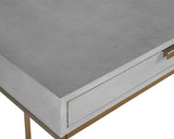 Jiro Desk - Grey Shagreen 105443 Sunpan