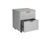 Jiro File Cabinet - Grey Shagreen 105444 Sunpan