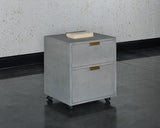 Jiro File Cabinet - Grey Shagreen 105444 Sunpan