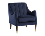 Patrice Lounge Chair - Abbington Navy 105462 Sunpan