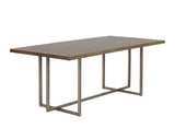 Jade Dining Table - Antique Silver - Ash Grey - 79" 105470 Sunpan