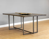 Jade Dining Table - Antique Silver - Ash Grey - 79" 105470 Sunpan