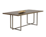 Jade Dining Table - Antique Silver - Ash Grey - 79" 105470 Sunpan